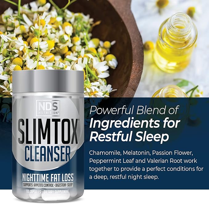 NDS Nutrition Maximum Fat Loss Support Through Appetite Control, Restful Sleep, Digestive Health - CLA, Chamomile, Safflower Oil - Stimulant Free Dietary Supplement - 90 Capsules …