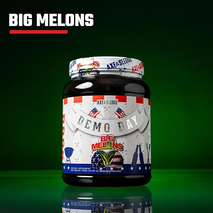 Axe & Sledge Supplements Demo Day Intra-Workout Carbohydrate Powder with Cluster Dextrin, Carb10, Hydromax, & Palatinose, 30 Servings (Big Melons)