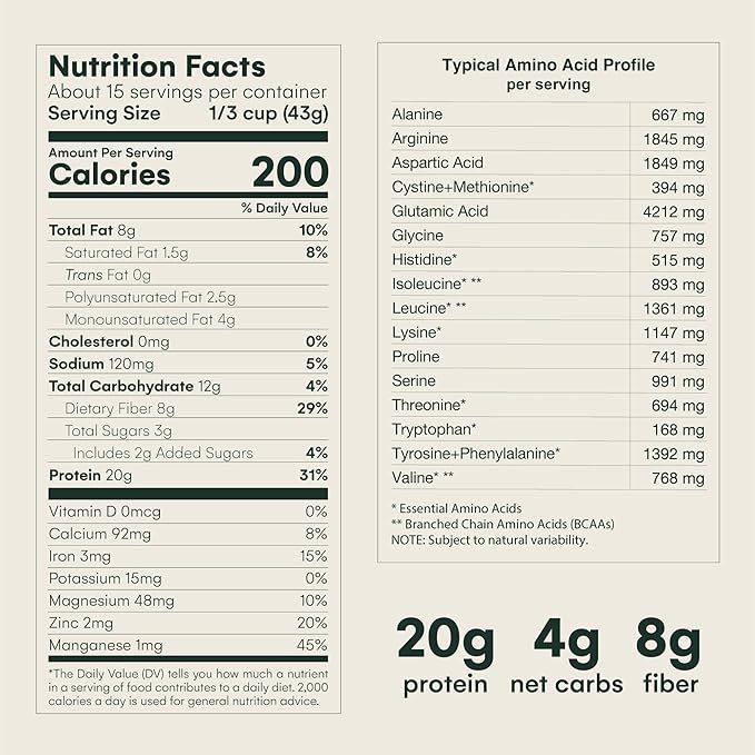 Mikuna Vegan Protein Powder (Vanilla, 15 Servings) - Plant Based Chocho Superfood Protein - Dairy Free Protein Powder Packed with Vitamins, Minerals & Fiber - Gluten, Keto & Lectin-Free
