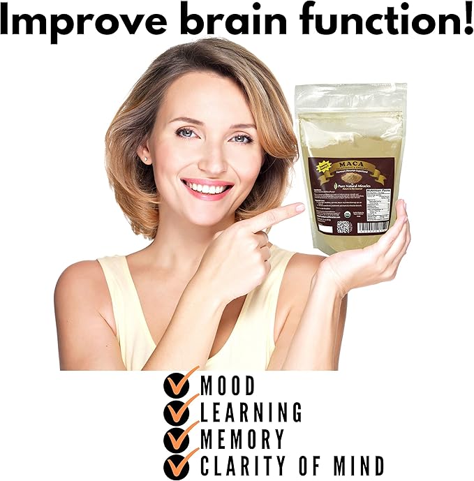 Organic Gelatinized Maca Root Powder (16 oz) - Peruvian Adaptogenic Superfood for Energy, Hormonal Balance & Endurance - Non-GMO, Vegan & Gluten-Free Herbal Booster for Men & Women