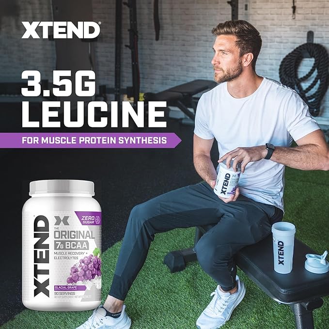 Original BCAA Powder 7g BCAA and 2.5g L-Glutamine, Sugar Free Post Workout Muscle Recovery Drink with Amino Acids for Men & Women, 90 Servings