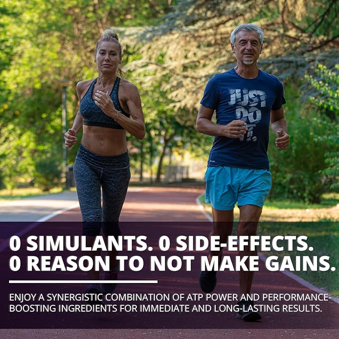 SPARQ Peak ATP Power & Performance Booster – 500mg ATP, D-Ribose, DMG & NAD+ – Boosts Muscle Mass, Energy, Stamina, Strength & Recovery – Caffeine-Free Pre-Workout Powder – 30 Servings – Unflavored