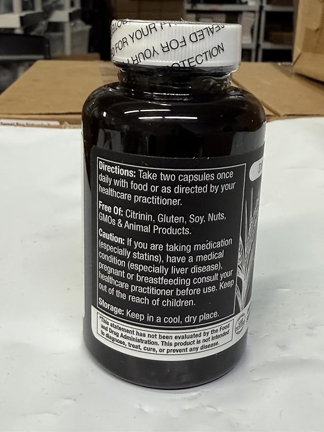Durable Red Yeast Rice - Enhanced with CoQ10, Extra Strength Management, Heart Health, Healthy Blood Flow - 1600mg Organic Red Yeast Rice + 50 mg KanekaQ10 CoQ10 - (60 Count (Pack of 1))