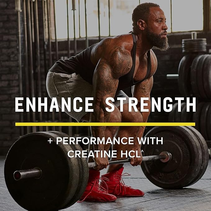 BEYOND RAW Creatine HCl Powder, Science Backed, Lab Grade, Creatine for Women & Men, Muscle Strength, Energy Production, Athletic Performance, Cognitive Support, Cellular Hydration, 60 Servings