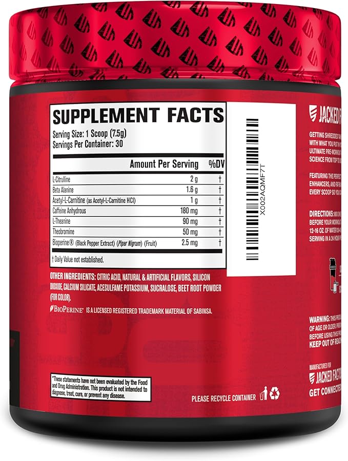 Jacked Factory Nitrosurge Shred Thermogenic Pre-Workout in Fruit Punch & N.O. XT Nitric Oxide Booster for Men & Women
