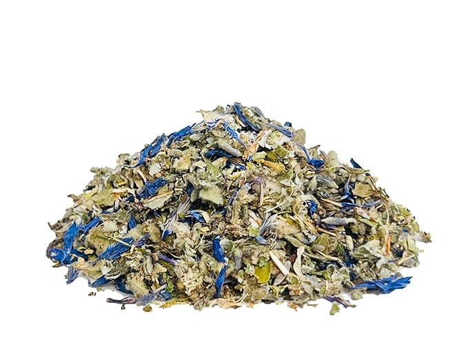 Herbal Blend for Smoke and Tea - Smoke & Brew Sweet Dreams for Relaxation and Sleep - Lavender and Chamomile - Organic and Wildcrafted Herbs - 1oz
