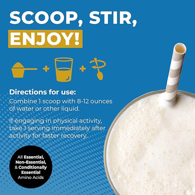 Collagen Protein Powder, 17g Protein Nano-Hydrolyzed Grass Fed Collagen, Vitamin C, 2g Arginine for Wound Support, Gluten Free, All Natural, Fat and Sugar Free, 0g Carbs, Vanilla, 23 oz, 30