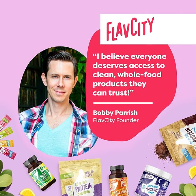 FlavCity Fruit Punch Electrolytes Powder Packets - 28 Hydration Packets - No Added Sugar - Hydration Powder with Real Fruit & Unrefined Sea Salt - Keto & Gluten-Free (28 Stick Packs)