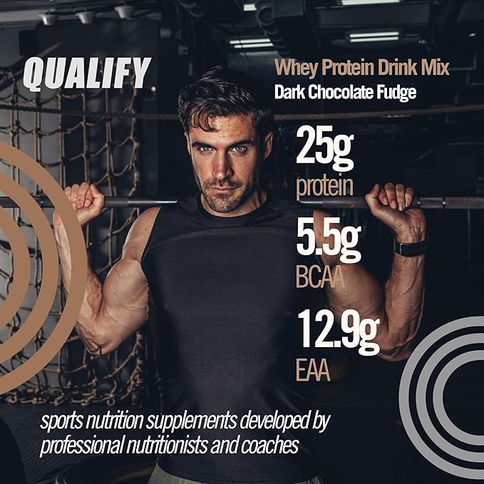 Dark Chocolate Whey Protein Powder. Post Workout Recovery Drink, Gluten & Sugar Free, Highly Kosher, 25g Protein. Essential Amino Acids - 5.5g BCAA, 2.7g Leucine, 1.4g Isoleucine, 1.4g Valine 1.65lb