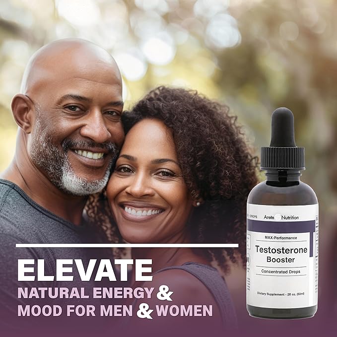 Testosterone Booster - Supplement Men and Women with Tribulus Terrestris and Tongkat Ali for Enhancing, Muscle Recovery & Energy - 2oz Liquid Bottle