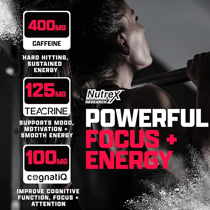 OUTLIFT Amped Max Dosed HIGH STIM Pre Workout Powder, 6G Citrulline, 3.2G Beta Alanine, Alpha GPC, CognatiQ, Extreme Energy, Massive Pumps, Strength, Electrolytes, Nootropics, Fruit Punch, 22 Servings