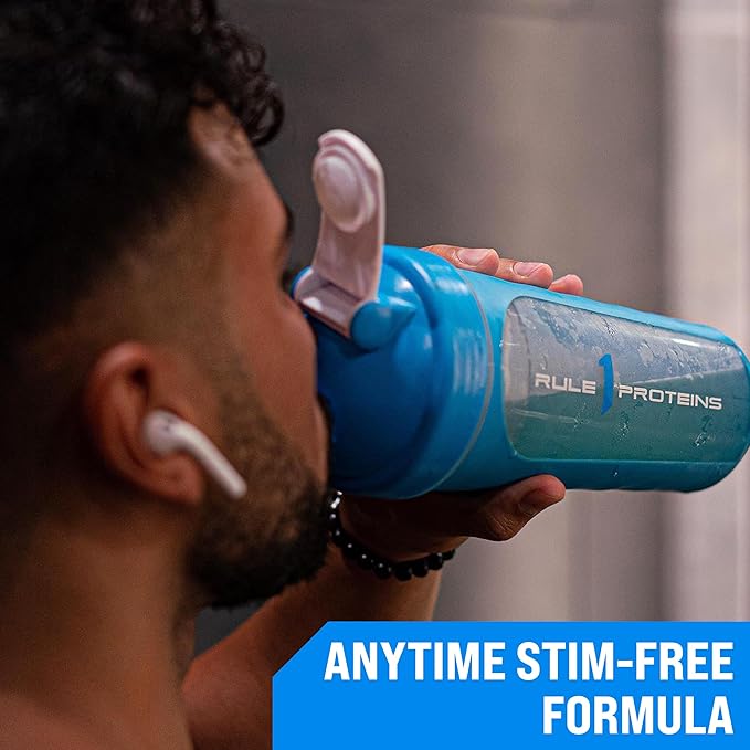 Rule 1 Active BCAA - Performance, Hydration, and Recovery Support with 5g BCAAs + Electrolytes, L-Glutamine, and Citrulline (30 Servings, Fruit Punch)