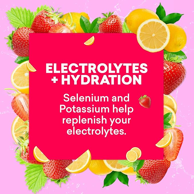 EBOOST Super Fuel Natural Energy Drink - Strawberry Lemonade - 12 Pack x 11.5 Fl Oz - Natural Caffeine from Coffee & Green Tea - Essential Electrolytes, Nootropics & Vitamins - Sports Preworkout Drink