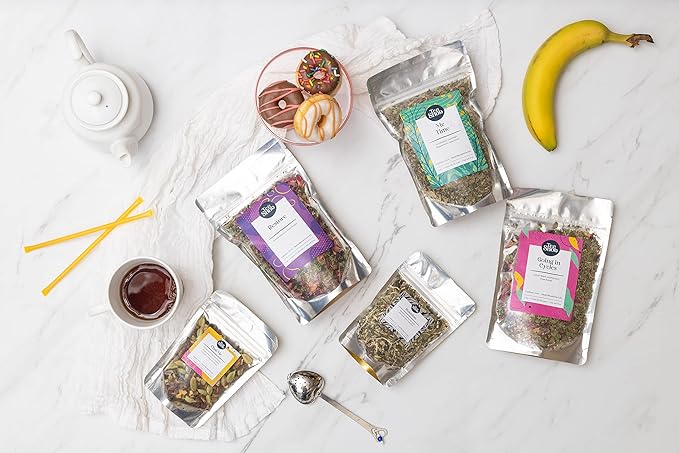 Tea Snob's Blend, ME TIME, spearmint, peppermint, lavender, eucalyptus, 2oz loose leaf tea, hot or iced, caffeine free, makes 25-30 cups