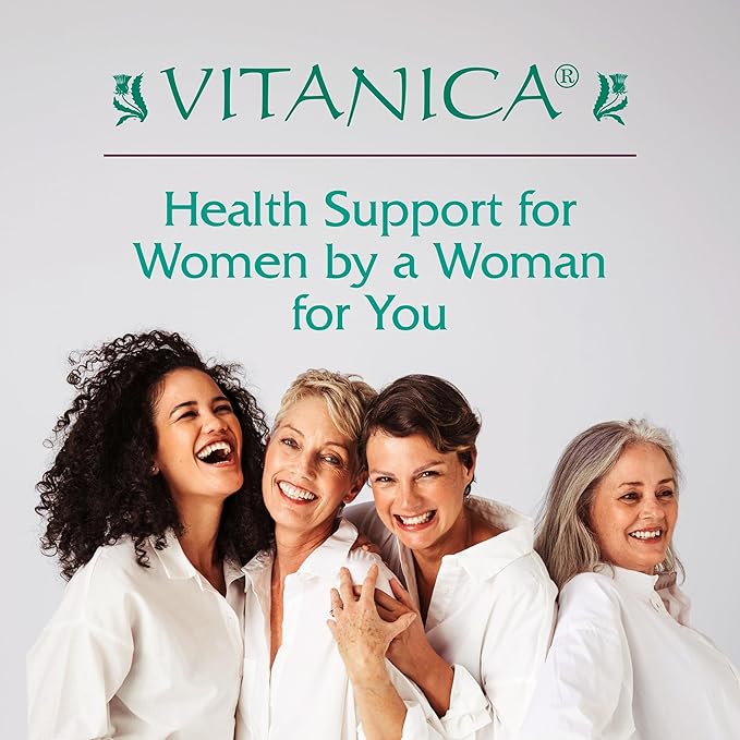 Vitanica Ovulation Assist - Ovarian Health & Adrenal Support with Rhodiola Rosea, Holy Basil, Tribulus Terrestris & Chaste Tree - Herbal Dietary Supplement - Lady - 60 Vegan Caps