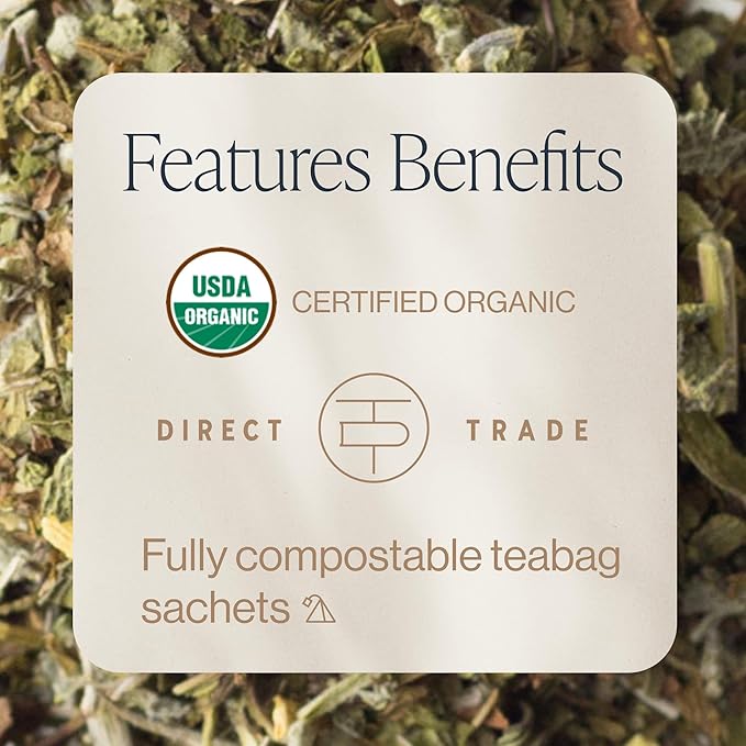Rishi Tea Lavender Mint & Greek Mountain Herbal Tea - Organic Sachet Tea Bags, Caffeine Free Immune Support Tea Bundle - 15 Count (Pack of 2)