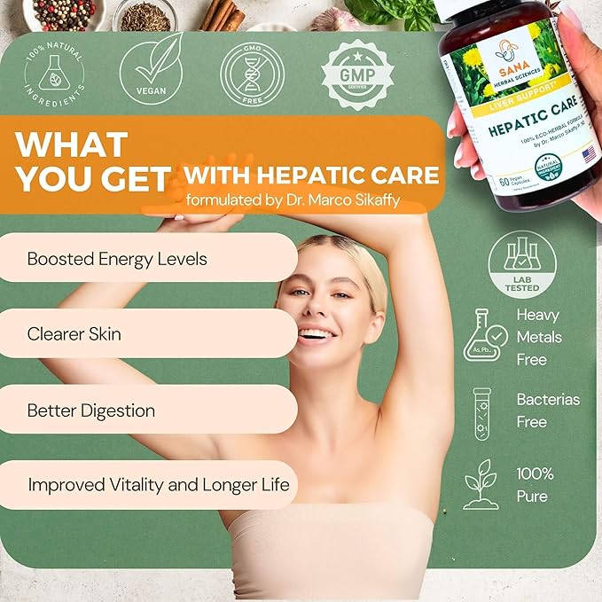 Liver Health Milk Thistle Supplement | Active Liver Cleanse Detox & Repair for Fatty Liver Support with Organic Turmeric and Dandelion Root | 1800mg Herbal Daily Dose for Your Liver | by Sana Herbal