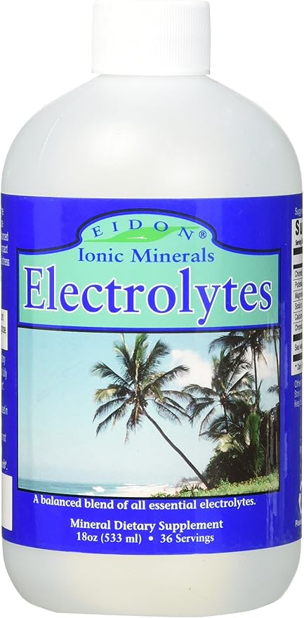 Eidon Ionic Minerals Electrolytes - Liquid Electrolyte Drops, Ionic Mineral Supplement to Add to Water, Replenish & Balance The Electrolyte Equilibrium, Hydration Support, Sugar Free - 18 oz