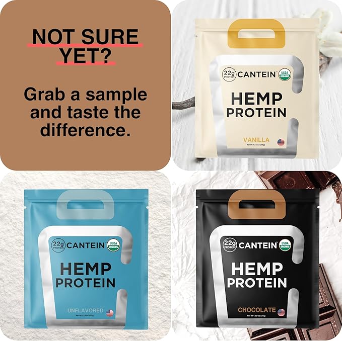 Organic Hemp Protein, Vegan Protein Powder, Clean Plant Based Protein Powder, Non Dairy Protein, Lactose Free Natural Protein, Gluten Free- 20 Servings, Chocolate