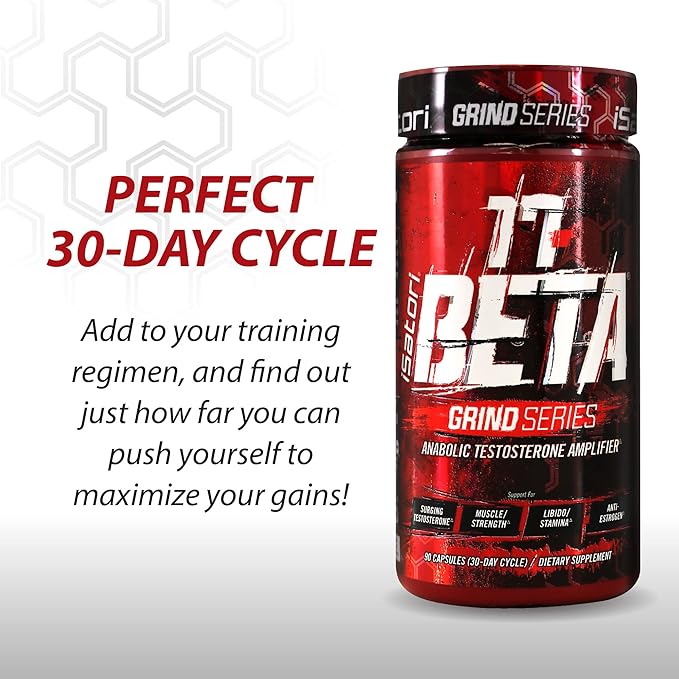 iSatori 17-Beta Anabolic Testosterone Booster, for Muscle Growth, Strength & Stamina, Test Boost Amplifier & Estrogen Blocker for Men with DHEA, Fenugreek Seed Extract, 90 Capsules