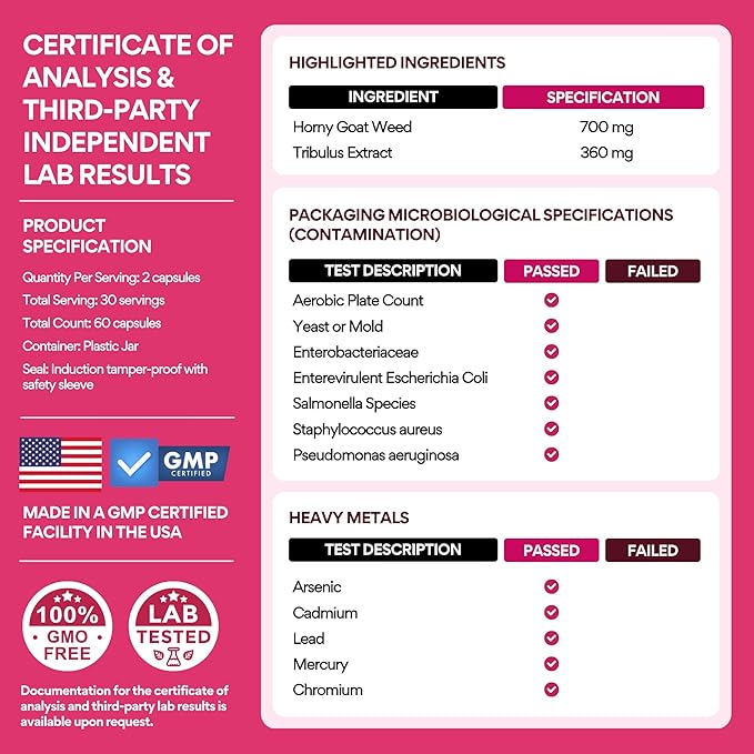 VoomVaya Libidooo - Libido Booster for Women Over 40 | Female Libido Booster with Horny Goat Weed, Tribulus Terrestris & Damiana Leaf – Ignite Desire, Energy & Confidence – 60 Capsules