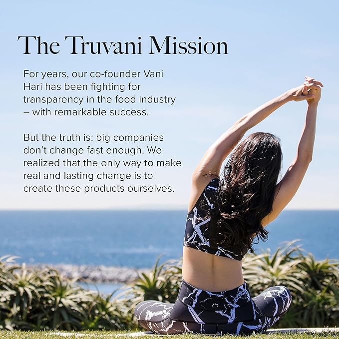 Truvani Vegan Pea Protein Powder | Lemon Cookie | 20g Organic Plant Based Protein | 1 Serving | Keto | Gluten & Dairy Free | Low Carb | No Added Sugar