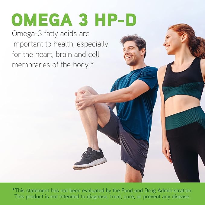 DAVINCI Labs Omega 3 HP-D - Dietary Supplement to Support Immune System, Healthy Joints and Cardiovascular and Skin Health* - with Vitamin D3 and More - Gluten-Free - 60 Softgels