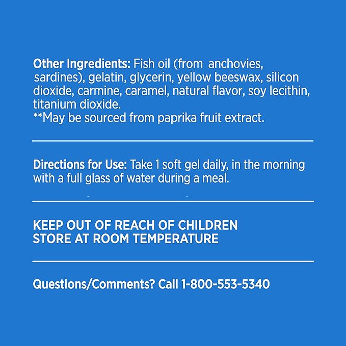 Ocuvite Adult 50+ Eye Vitamins and Mineral Supplements with Lutein, Zeaxanthin and Omega-3 from Bausch + Lomb 90 Soft Gels