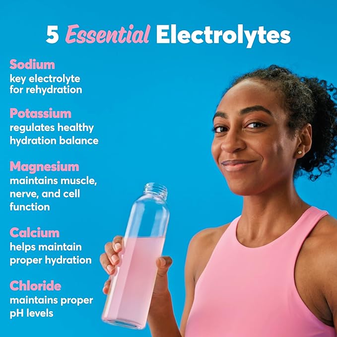 Nuun Sport Electrolyte Powder Packets with Magnesium, Calcium, Potassium, Chloride, and Sodium, Hydration Packets for On-The-Go, Mixed Berry Flavor, Gluten Free & Vegan, 16 Single Servings