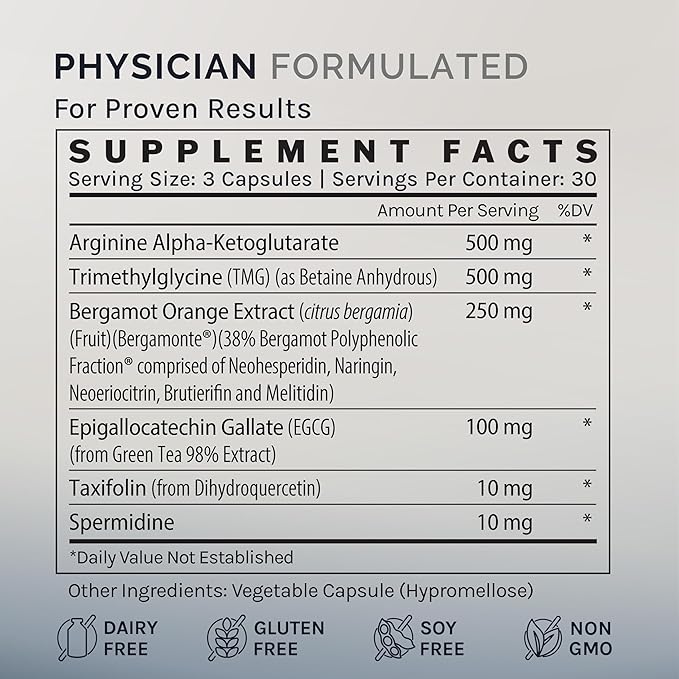 Enhance Healthspan Support, 90 Capsules (30 Day Supply), Longevity and Healthy Aging Support Dietary Supplement, NMN Alternative with Arginine Alpha-Ketoglutarate (AAKG)