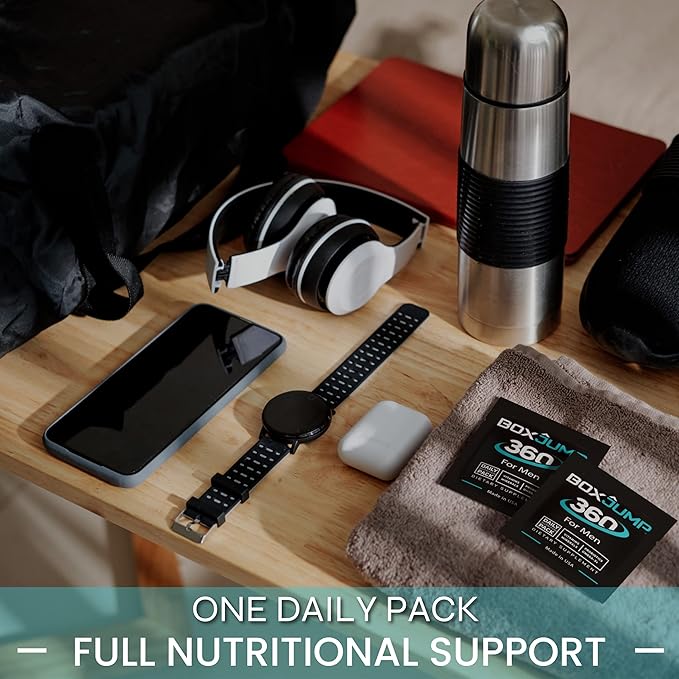 Daily Multivitamin for Men, Supplement with 30+ Essential Vitamins and Minerals, Includes Vitamin A, C, D, E, B1, B2, B6, B12 for Energy, Immune Support, and Overall Health – 30-Day Supply