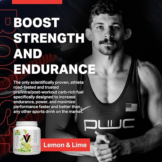 Vitargo Carbohydrate Powder | Feed Muscle Glycogen 2X Faster | 1 LB Lemon & Lime Pre Workout & Post Workout Recovery Powder| Carb Supplement for Recovery, Endurance, Gain Muscle Mass
