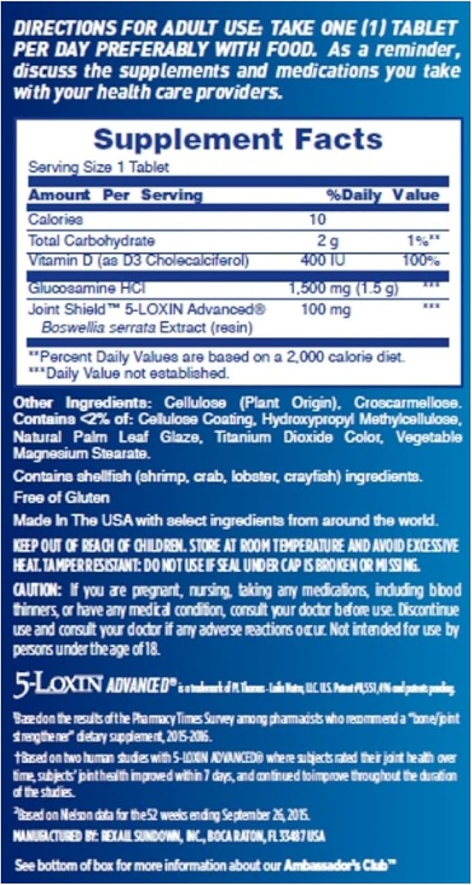 Osteo Bi-Flex Glucosamine w/Vitamin D, One Per Day, Joint Health with Bone & Immune Support, 30 Coated Tablets (Pack of 2)