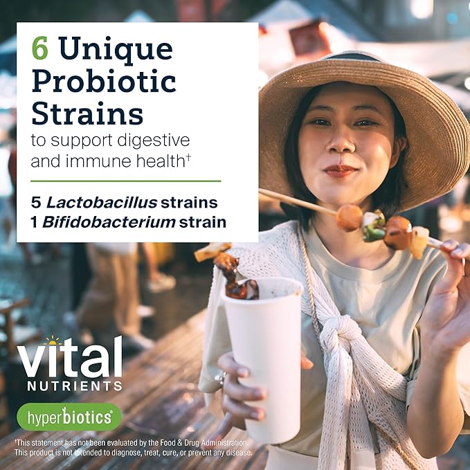 Hyperbiotics Vital Nutrients Pro Men Probiotics | Vegan Advanced Probiotics for Men | Clinically Studied for Prostate Health, Digestive Balance and Gut Health* | Gluten, Dairy, Soy Free | 60 Tablets