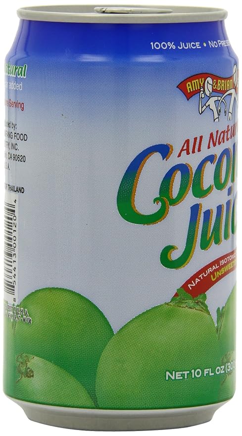 Amy & Brian Coconut Water Original, 10 Fl Oz (Pack of 24)