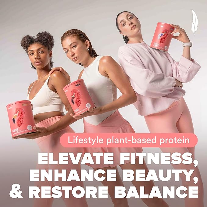 Fitmingo Vegan Protein Powder with Inositol, Collagen Boosters, Hyaluronic Acid and Vitamins | Low Carb, Dairy Free, Low Calorie | 23g Plant Based Vanilla Protein Powder with Myo-Inositol