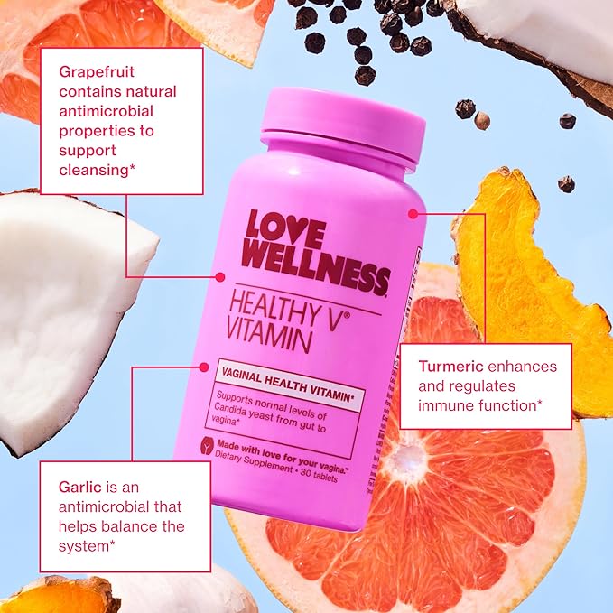 Love Wellness Good Girl Probiotics and Healthy V Vitamin | Womens Wellness Duo | Womens Probiotics Supplements for pH Balance and Vaginal Health