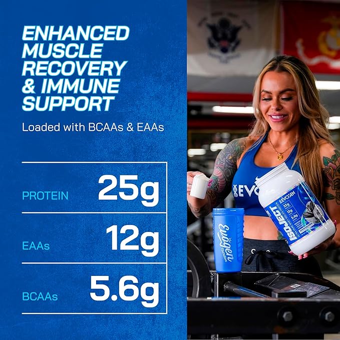 Evogen Isoject - Whey Protein Isolate | Ultra-Pure Whey Protein Powder with Ignitor Enzymes, BCAAs, and EAAs | Enhanced Absorption & Recovery | Cookies and Cream | 25 Servings