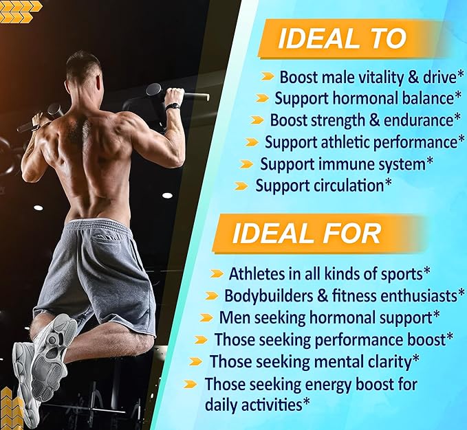 VEGATOT 6 in 1 High Strength Turkesterone Concentrated with Maca Root Fenugreek Tribulus Boost Energy Stamina 3-Month Supply (60 Count (Pack of 1))