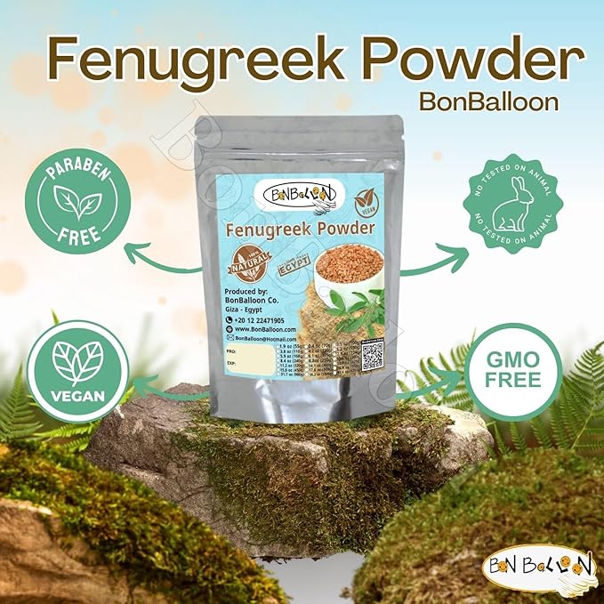 Pure & Natural Fenugreek Ground Powder Dried Natural Herbal Herb Herbs Tea Cooking Seasoning Spice Spices Trigonella Foenum Graecum Genisteae Kosher Halal (17.64 oz / 500 gm) حلبه مطحونه