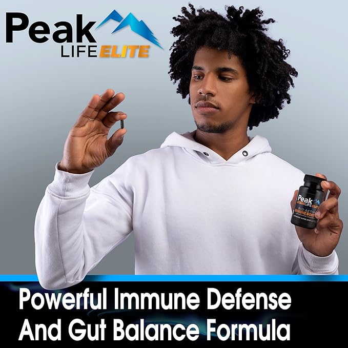 Immune Defense 3-in-1 Supplement with Humic Acid, Zinc, CoQ10, and Ionic Trace Minerals for Daily Energy, Health, and Vitality - Multimineral Vitamins for Men & Women - 30 Capsules