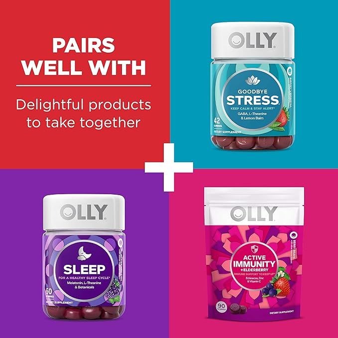 OLLY Multi + Probiotic Adult Multivitamin Gummy, 1 Billion CFUs, Digestive and Immune Support Chewable Supplement, Tropical Twist, 35 Day Supply - 70 Count