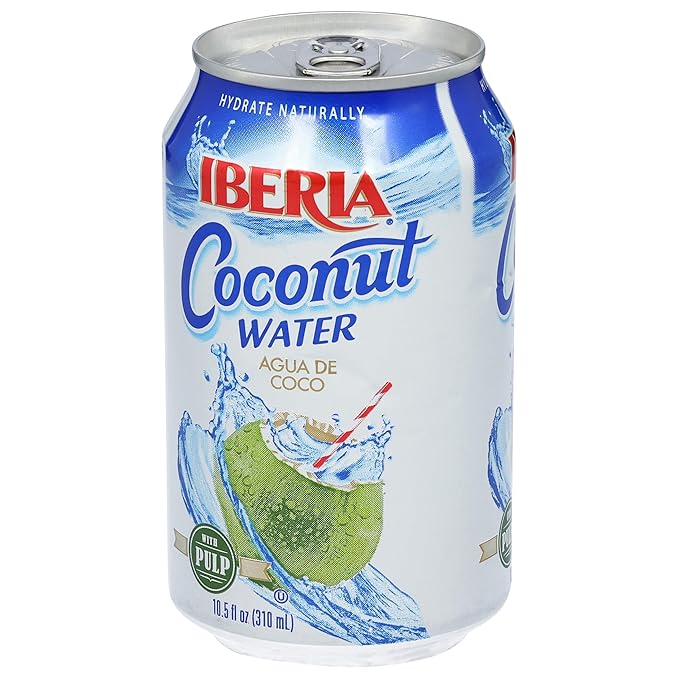 Iberia Coconut Water With Pulp, 10.5 Fl Oz (Pack of 24)