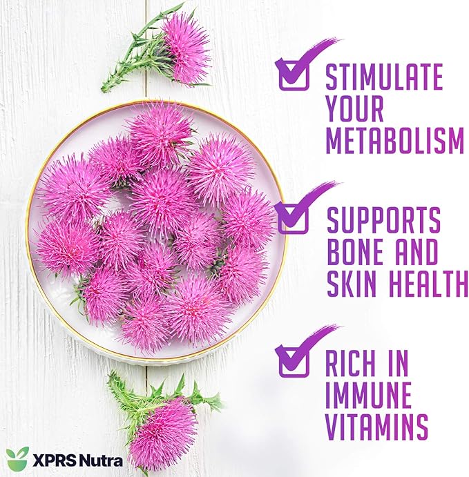 XPRS Nutra Organic Milk Thistle Seed Powder - Premium Milk Thistle Powder Rich in Silymarin and Antioxidants - Milk Thistle Seeds Support Liver Health - Vegan Friendly Milk Thistle Organic (16 Ounce)