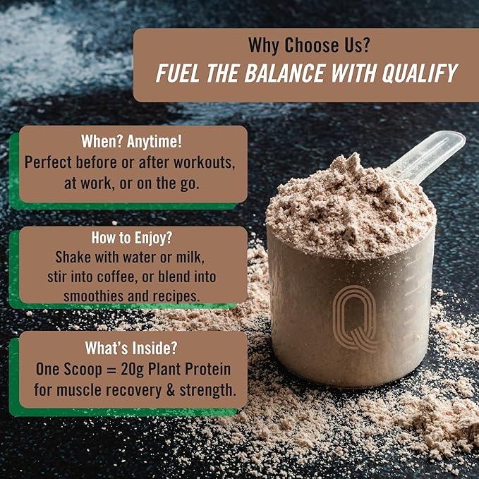 Plant Protein Powder Mix, Trio Rich Chocolate Brownie Flavored, Gluten Free, Vegan, Highly Kosher, 20g Protein, 2.4g BCAA, 26.4 Ounce