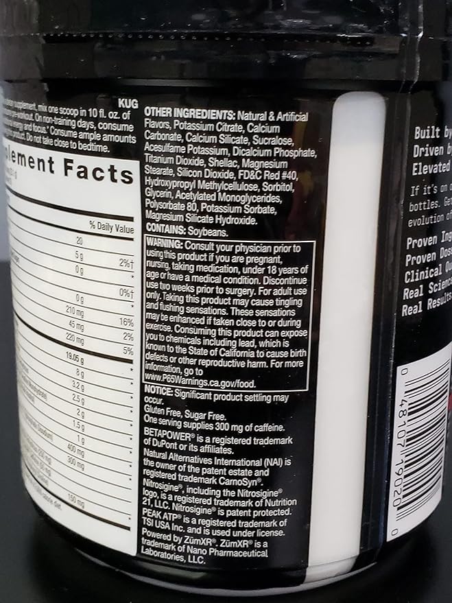 BEYOND RAW LIT Advanced Pre-Workout Formula, Sweet and Tart, for Energy, Focus, Endurance, Pumps, with 300mg Rapid and Targeted Release Caffeine, Creatine, Betaine, Beta Alanine, Taurine, 20 Servings