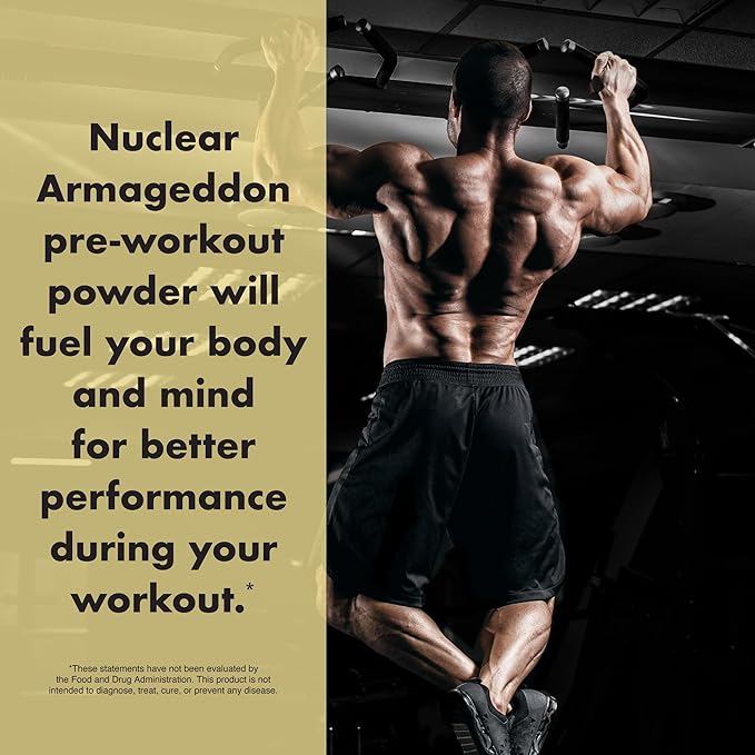 Anabolic Warfare Nuclear Armageddon Pre Workout Powder Pre-Workout for Men & Women with L-Citrulline, Beta Alanine Powder and Caffeine (Orange Juice - 30 Servings)