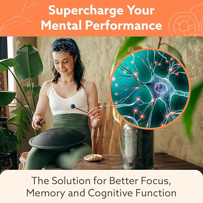 Multi-Mushroom Supplement - Complex For Brain, Immune Support, Nootropics - Performance Blend with Lions Mane, Turkey Tail, Reishi, Cordyceps, Chaga, Maitake, Shiitake, and More - 60 Capsules