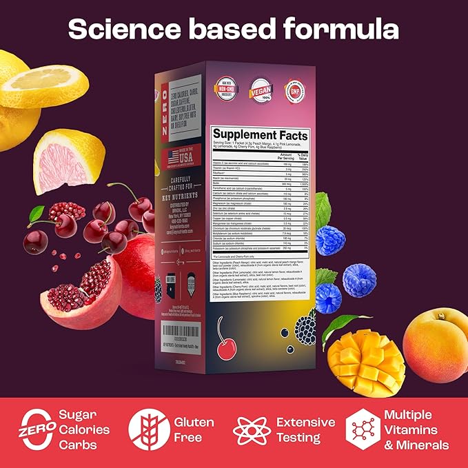 KEY NUTRIENTS Ultimate Hydration & Energy Bundle: Variety Pack 5 Flavor Multivitamin Electrolyte Powder 10 Pack & Watermelon Electrolyte 20 Packet – Sugar-Free, Zero Calories