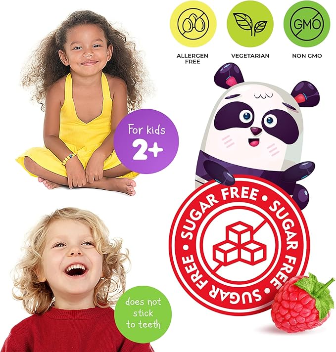 DR. MORITZ Sugar-Free Calm Magnesium Gummies for Kids and Adults - Non-GMO Kids Magnesium Gummies - Raspberry Flavor - 1-Pack (60 Count)